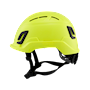 Type II + Vented Hi-Viz Yellow Safety Helmet with Mips Technology (T2VHYM - Left)