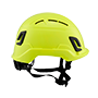 Type II + Vented Hi-Viz Yellow Safety Helmet (T2VHY - Right)