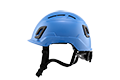 Type II + Vented Kentucky Blue Safety Helmet (T2VKB - Left Side)