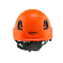 Type II + Vented Orange Safety Helmet (T2VOR - Back)