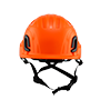 Type II + Vented Orange Safety Helmet (T2VOR - Front)
