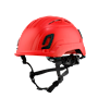 Type II + Vented Red Safety Helmet with Mips Technology (T2VRDM - Three Quarter View)