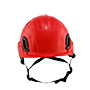 Type II + Vented Red Safety Helmet (T2VRD - Front)