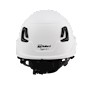 Type II + Vented White Safety Helmet with Mips Technology (T2VWHM - Back)