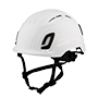 Type II + Vented White Safety Helmet (T2VWH - Three Quarter View)