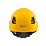 Type II + Vented Yellow Safety Helmet with Mips Technology (T2VYLM - Back)
