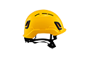 Type II + Vented Yellow Safety Helmet (T2VYL - Right Side)