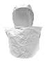 Bullard Resp SAR/PAPR RT Hood Tychem SL Acetate 0.020" Double Bib Sport Neck Cuff Threaded (RT4T - Front)