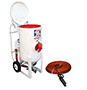 Remote Package "A" Portable Blasting Equipment Shown with Optional Hinged Lid and Universal Load Skid