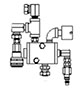 Pneumatic Control Valve Assembly with Fittings and Vent (Pre-assembled)