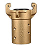 1-1/2 Inch (in) Size Brass Full Port Hose Coupling Fitting