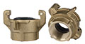 1-1/2 Inch (in) Hose Size Brass Full Port Threaded Coupling Fitting